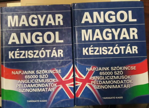 Gerencsér Ferenc (szerk.): Magyar-angol + Angol-magyar kéziszótár Napjaink szókincse, 65000 szó, anglicizmusok, példamondatok, szinonimatár