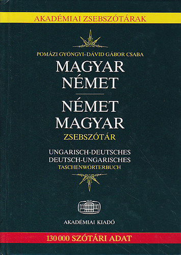 Pomázi; Dávid (szerk.): Magyar-német német-magyar zsebszótár