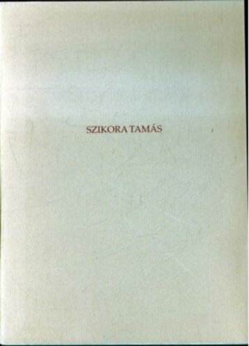 Szikora Tamás: Szikora Tamás kiállítása: "Dobozok" 1996. szeptember 11. - október 6.