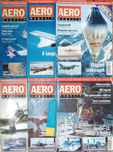 : AERO magazin 1999. szórványszámok (02, 03, 04, 05, 06, 07)