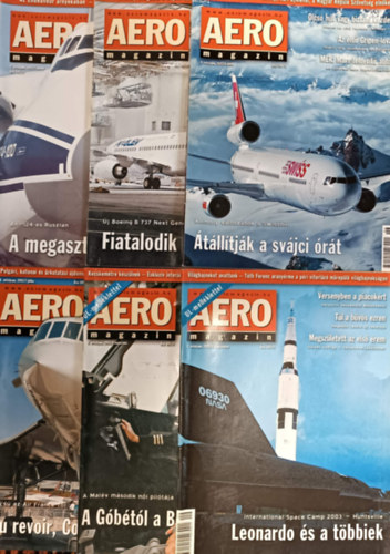 : AERO magazin 2003. szórványszámok (01, 02, 06, 07, 08, 09)