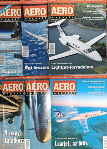 : AERO magazin szórványszámok (2001, 2002, 2006, 2007) (6 db)