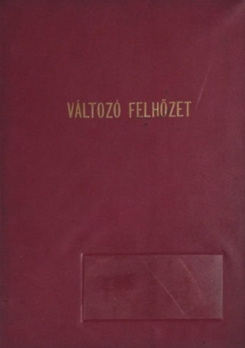 Kuczka Péter: Változó felhőzet - Technikai forgatókönyv (1966)