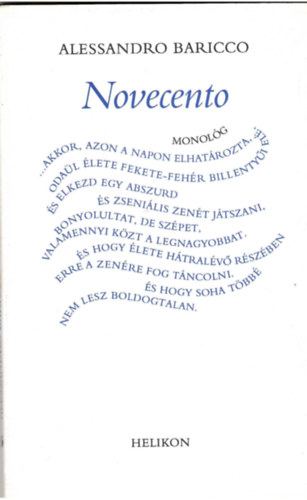 Alessandro Baricco: Novecento