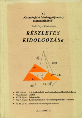 Dr. Pásztor István: Az "Összefoglaló feladatgyűjtemény matematikából" című könyv feladatainak részletes kidolgozása XIX., XXII., XIII., XXIV. fejezet