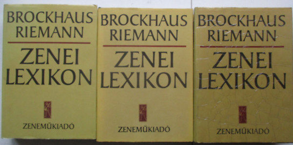 Brockhaus-Reimann: Zenei lexikon (Brockhaus) 1-3.
