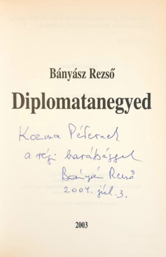 Bányász Rezső: Diplomatanegyed