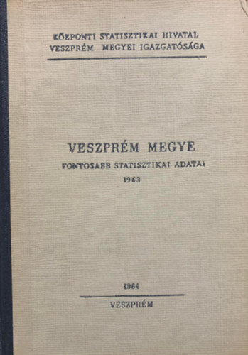 Központi statisztikai hivatal: Veszprém megye fontosabb statisztikai adatai 1963