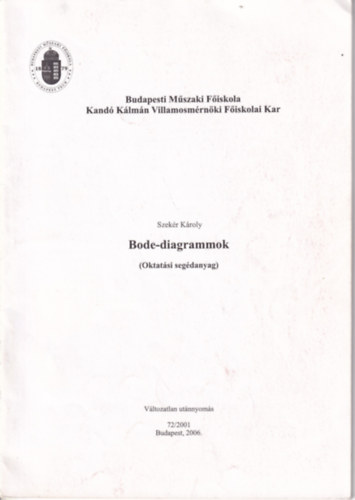 Szekér Károly: Bode-diagrammok