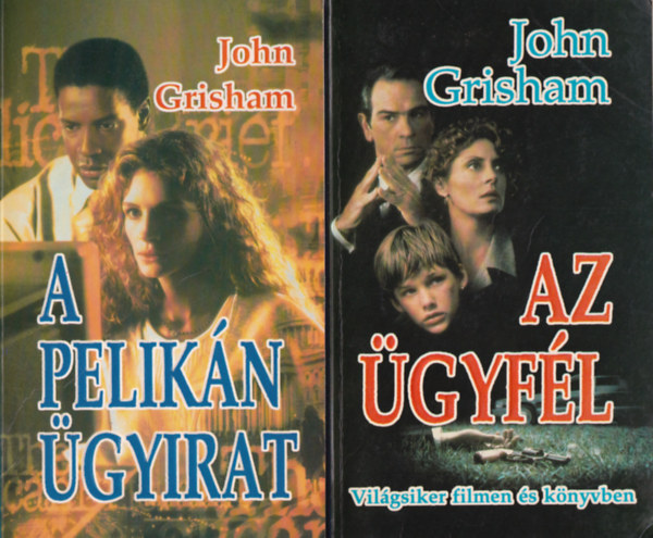 John Grisham: 2 db John Grisham könyv: A pelikán ügyirat, Az ügyfél