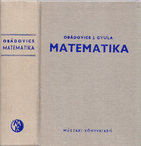 Obádovics J. Gyula: Matematika