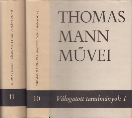 Thomas Mann: Thomas Mann művei 10-11. Válogatott tanulmányok I-II. kötet