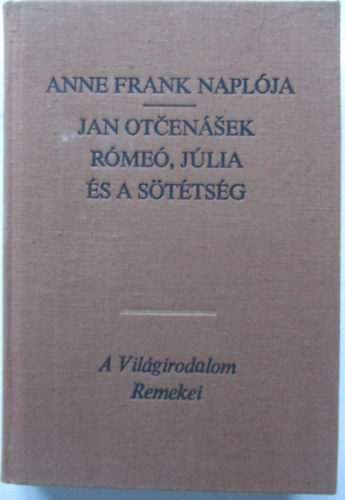 Anne Frank · Jan Otčenášek: Anne Frank naplója - Rómeó, Júlia és a sötétség