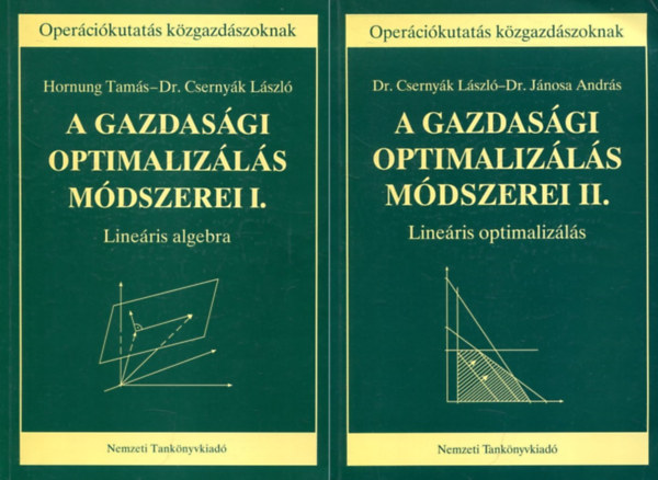 Hornung Tamás, Dr. Csernyák László: A gazdasági optimalizálás módszerei I-II. (Lineáris algebra - Lineáris optimalizálás) - Operációkutatás közgazdászoknak