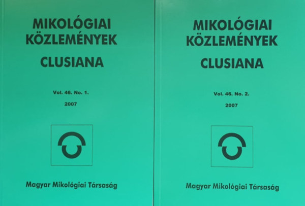 Dima Bálint (főszerk.): Mikológiai közlemények - Clusiana (2007 vol. 46. No. 1-2.)