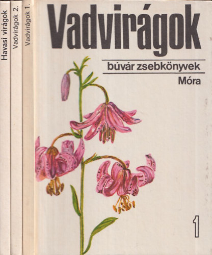 : 3db búvár zsebkönyv: Vadvirágok 1. + Vadvirágok 2. + Havasi virágok