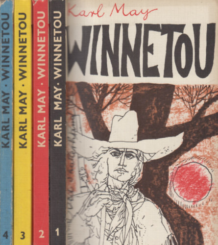 Karl May: Winnetou 1-4. (1. Old Shatterhand, 2. Old Death, 3. Old Firehand, 4. Winnetou)