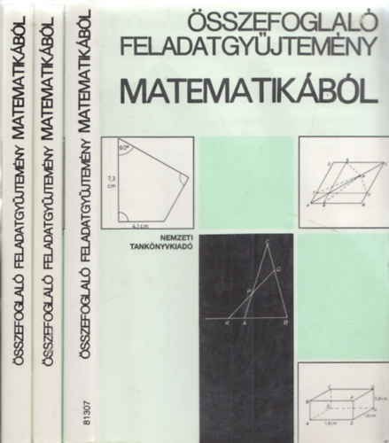 Gimes Györgyné (szerk.): 3db: Összefoglaló feladatgyűjtemény matematikából + Megoldások I.-II.