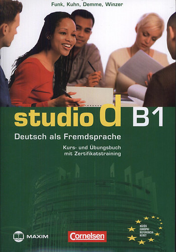 Silke Demme, Hermann Funk, Christina Kuhn, Winzer, Britta: Studio D B1 Kurs- und Übungsbuch mit Zertifikatstraining - CD melléklettel