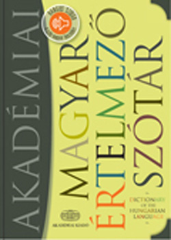 Mta Nyelvtudományi Intézete: Magyar Értelmező Szótár Hangos Cd-Vel