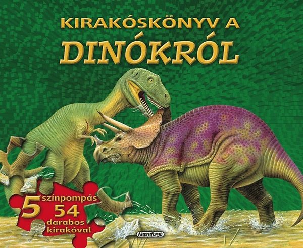 : Kirakóskönyv a dinókról (zöld)